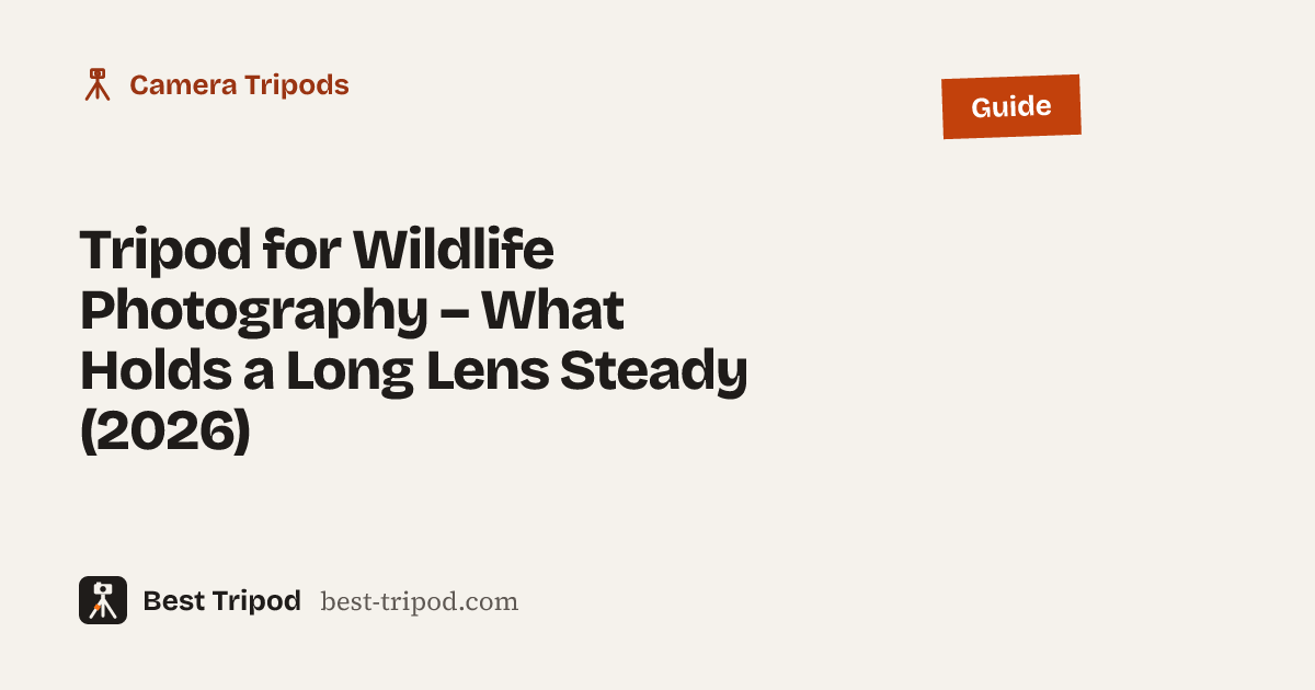 Tripod for Wildlife Photography – What Holds a Long Lens Steady (2026) – Best Tripod guide